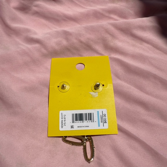 Kendra Scott Kadyn Linear Earrings - Green Mix NWT - Picture 5 of 5